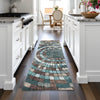 Piper Looms Chantille Geometric ACN2216 Teal Machine Washable Area Rug Runner Lifestyle Image Feature