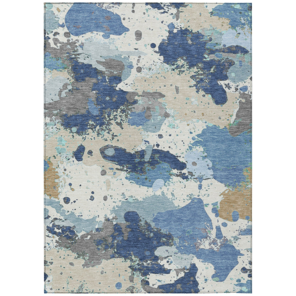 Piper Looms Chantille Modern ACN2217 Denim Machine Washable Area Rug main image