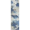 Piper Looms Chantille Modern ACN2217 Denim Machine Washable Area Rug Runner Main Image