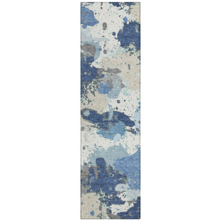 Piper Looms Chantille Modern ACN2217 Denim Machine Washable Area Rug Runner Main Image
