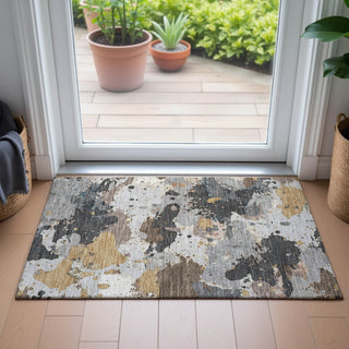 Piper Looms Chantille Modern ACN2217 Gray Machine Washable Area Rug Scatter Lifestyle Image Feature