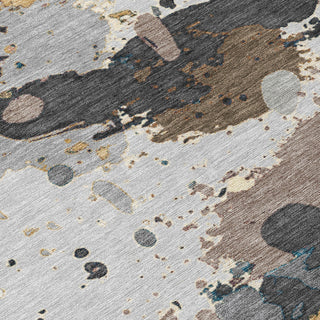 Piper Looms Chantille Modern ACN2217 Gray Machine Washable Area Rug Swatch Image