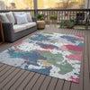 Piper Looms Chantille Modern ACN2217 Ivory Machine Washable Area Rug Outdoor Lifestyle Image Feature