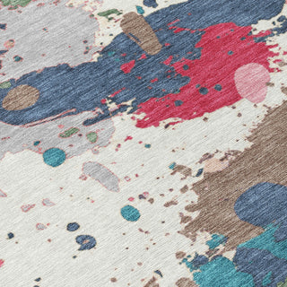Piper Looms Chantille Modern ACN2217 Ivory Machine Washable Area Rug Swatch Image