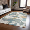 Piper Looms Chantille Modern ACN2217 Seafoam Machine Washable Area Rug Lifestyle Image Feature