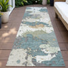 Piper Looms Chantille Modern ACN2217 Seafoam Machine Washable Area Rug Runner Outdoor Lifestyle Image Feature