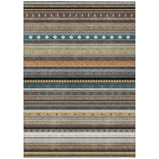 Piper Looms Chantille Stripes ACN2218 Brown Machine Washable Area Rug main image