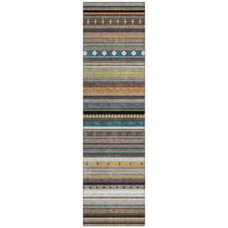 Piper Looms Chantille Stripes ACN2218 Brown Machine Washable Area Rug Runner Main Image