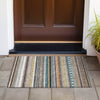 Piper Looms Chantille Stripes ACN2218 Brown Machine Washable Area Rug Scatter Outdoor Lifestyle Image Feature