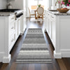 Piper Looms Chantille Stripes ACN2218 Gray Machine Washable Area Rug Runner Lifestyle Image Feature