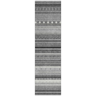 Piper Looms Chantille Stripes ACN2218 Gray Machine Washable Area Rug Runner Main Image