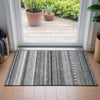 Piper Looms Chantille Stripes ACN2218 Gray Machine Washable Area Rug Scatter Lifestyle Image Feature