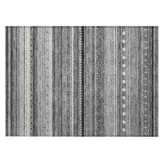 Piper Looms Chantille Stripes ACN2218 Gray Machine Washable Area Rug Scatter Main Image