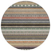 Piper Looms Chantille Stripes ACN2218 Khaki Machine Washable Area Rug Round Main Image
