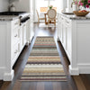 Piper Looms Chantille Stripes ACN2218 Khaki Machine Washable Area Rug Runner Lifestyle Image Feature