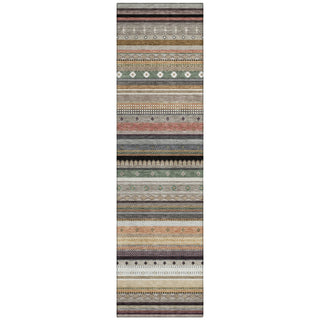 Piper Looms Chantille Stripes ACN2218 Khaki Machine Washable Area Rug Runner Main Image