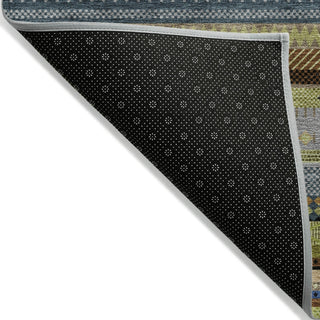 Piper Looms Chantille Stripes ACN2218 Olive Machine Washable Area Rug Backing Image