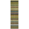 Piper Looms Chantille Stripes ACN2218 Olive Machine Washable Area Rug Runner Main Image