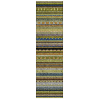 Piper Looms Chantille Stripes ACN2218 Olive Machine Washable Area Rug Runner Main Image