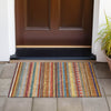 Piper Looms Chantille Stripes ACN2218 Paprika Machine Washable Area Rug Scatter Outdoor Lifestyle Image Feature