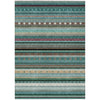 Piper Looms Chantille Stripes ACN2218 Teal Machine Washable Area Rug main image