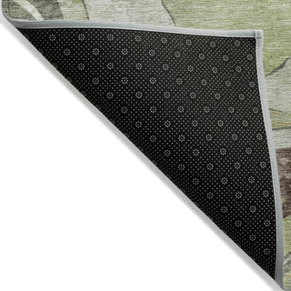 Piper Looms Chantille Abstract ACN2219 Aloe Machine Washable Area Rug Backing Image