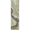 Piper Looms Chantille Abstract ACN2219 Aloe Machine Washable Area Rug Runner Main Image