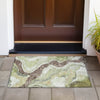 Piper Looms Chantille Abstract ACN2219 Aloe Machine Washable Area Rug Scatter Outdoor Lifestyle Image Feature