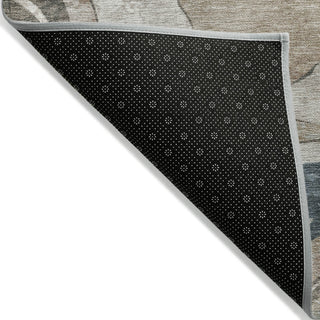 Piper Looms Chantille Abstract ACN2219 Beige Machine Washable Area Rug Backing Image