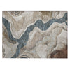 Piper Looms Chantille Abstract ACN2219 Beige Machine Washable Area Rug Scatter Main Image