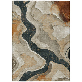 Piper Looms Chantille Abstract ACN2219 Putty Machine Washable Area Rug main image