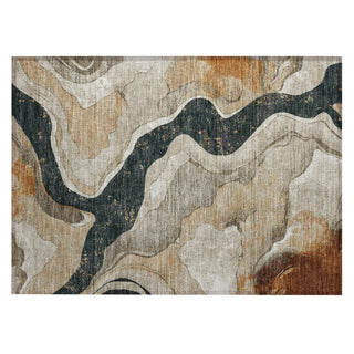 Piper Looms Chantille Abstract ACN2219 Putty Machine Washable Area Rug Scatter Main Image