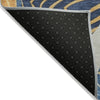 Piper Looms Chantille Floral ACN2220 Navy Machine Washable Area Rug Backing Image