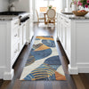 Piper Looms Chantille Floral ACN2220 Navy Machine Washable Area Rug Runner Lifestyle Image Feature