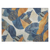 Piper Looms Chantille Floral ACN2220 Navy Machine Washable Area Rug Scatter Main Image