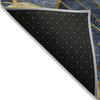 Piper Looms Chantille Floral ACN2221 Navy Machine Washable Area Rug Backing Image