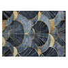 Piper Looms Chantille Floral ACN2221 Navy Machine Washable Area Rug Scatter Main Image