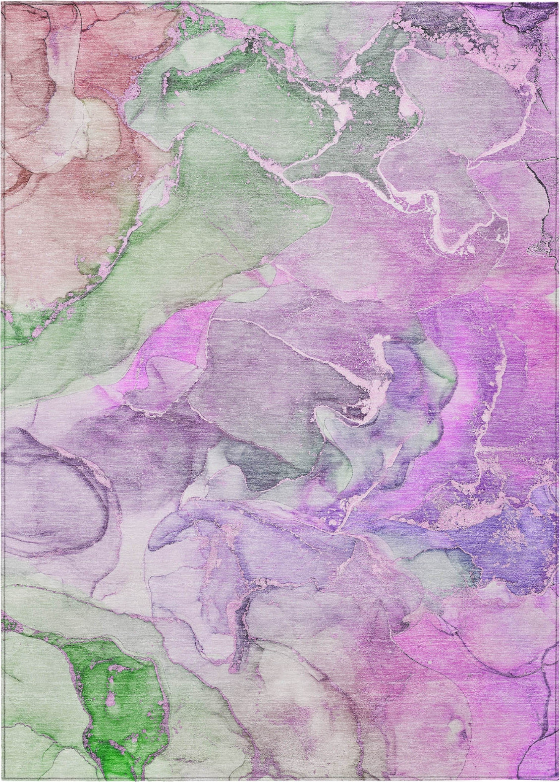Piper Looms Chantille Watercolors ACN500 Purple Area Rug