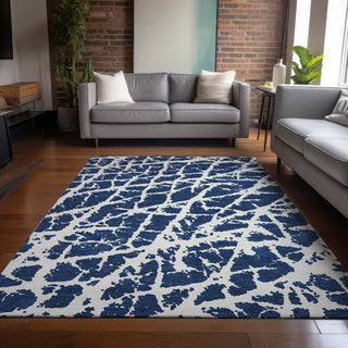 Piper Looms Chantille Organic ACN501 Navy Area Rug