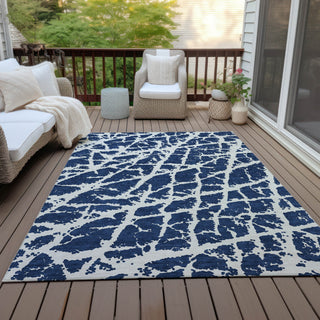 Piper Looms Chantille Organic ACN501 Navy Area Rug