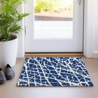 Piper Looms Chantille Organic ACN501 Navy Area Rug