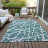 Piper Looms Chantille Organic ACN501 Teal Area Rug