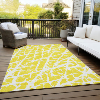 Piper Looms Chantille Organic ACN501 Yellow Area Rug