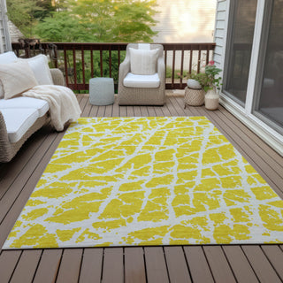 Piper Looms Chantille Organic ACN501 Yellow Area Rug