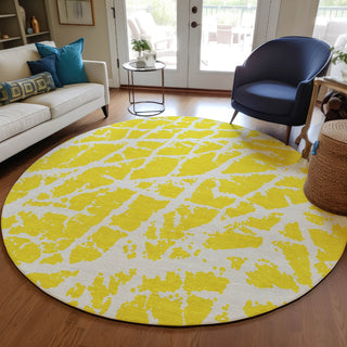 Piper Looms Chantille Organic ACN501 Yellow Area Rug