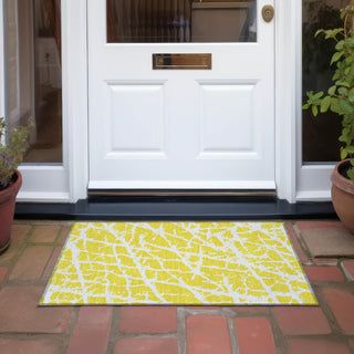 Piper Looms Chantille Organic ACN501 Yellow Area Rug