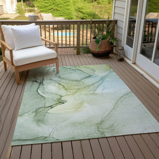 Piper Looms Chantille Watercolors ACN502 Green Area Rug