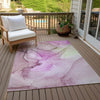 Piper Looms Chantille Watercolors ACN502 Pink Area Rug