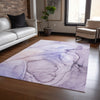 Piper Looms Chantille Watercolors ACN502 Purple Area Rug - Featured