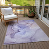 Piper Looms Chantille Watercolors ACN502 Purple Area Rug